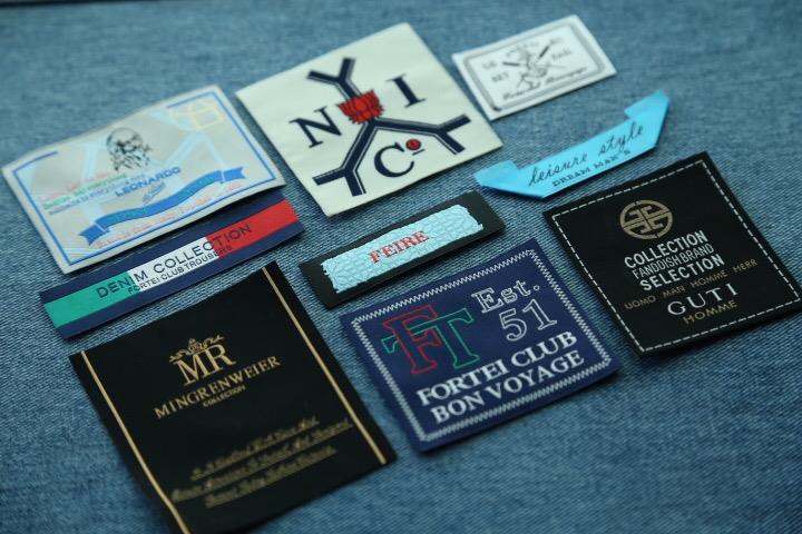 custom private smooth damask woven labels for 