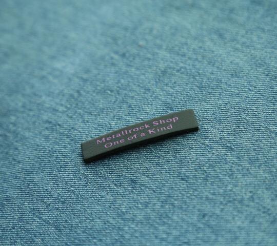 Custom Garment Private Brand Genuine Black Leather Label Jeans Leather Patch