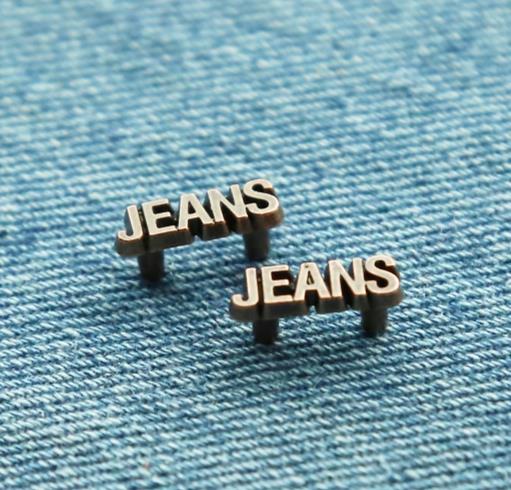 Jeans Brass Metal Tag