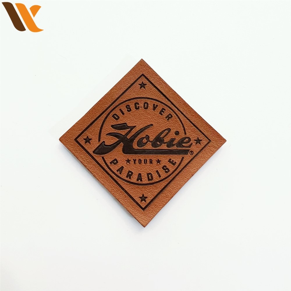 Custom Embossable Logo Leather Labels