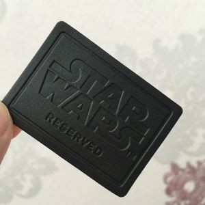 Aangepaste branding PU kunstleer patch