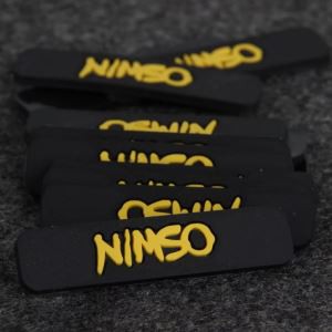 Op maat gemaakte verhoogde Logo Rubber siliconenpleister
