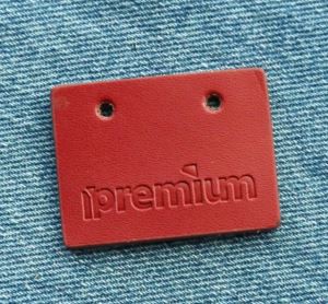 Machinemerk Naam leren label