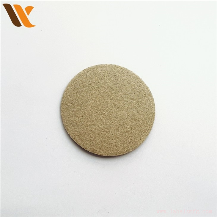 Custom Trademark Leather Name Patch Round Badge